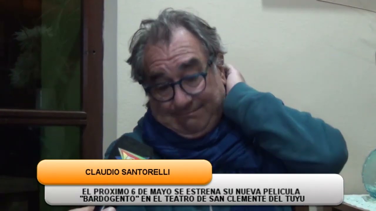 SE PRESENTARÁ «BARDOGENTO» DE CLAUDIO SANTORELLI, EN SAN CLEMENTE