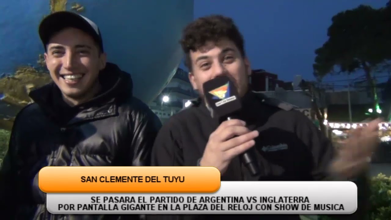EL PARTIDO DE ARGENTINA VS. INGLATERRA SE PASARÁ POR PANTALLA GIGANTE EN LA PLAZA PEREIRA