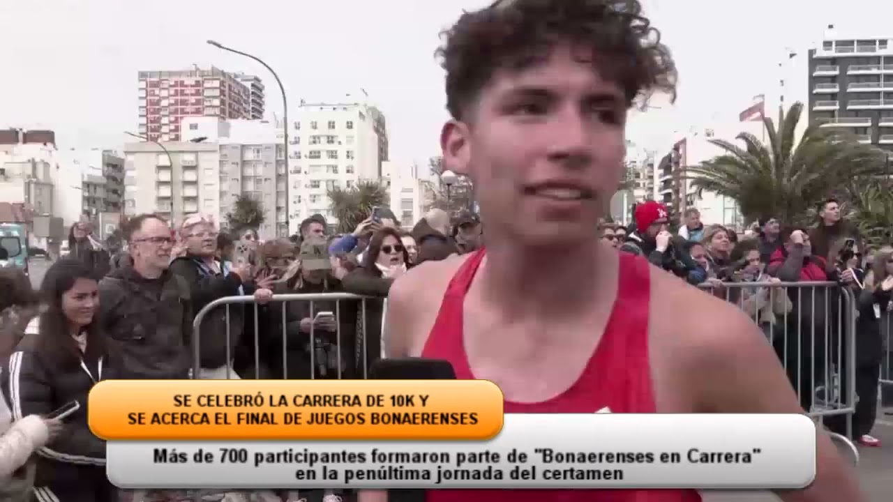 JUEGOS BONAERENSES: SE DESARROLLÓ LA CARRERA DE 10K Y MINISTROS PROVINCIALES RECORRIERON LAS FINALES EN MAR DEL PLATA